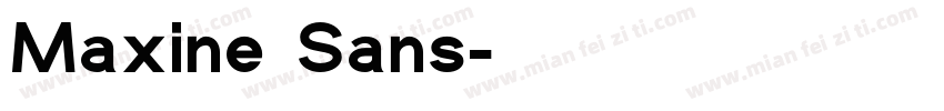 Maxine Sans字体转换